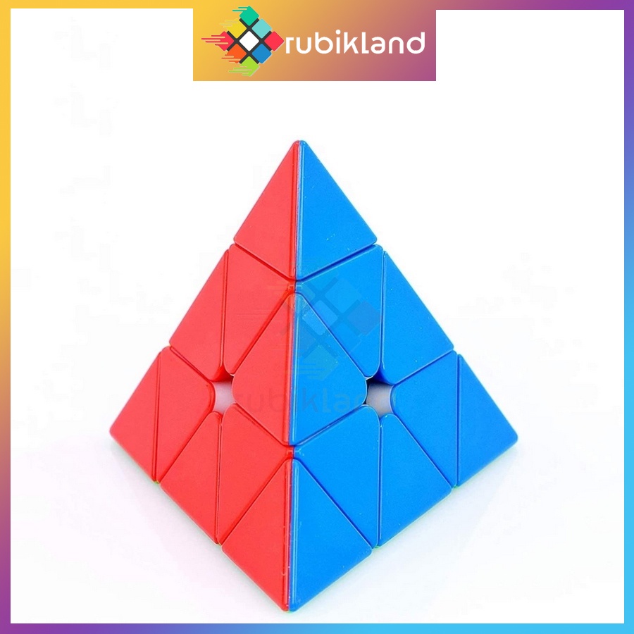 Rubik Half Bright Stickerless 2x2 3x3 4x4 5x5 Pyraminx Megaminx Skewb Không Viền Đồ Chơi Trí Tuệ Rubic