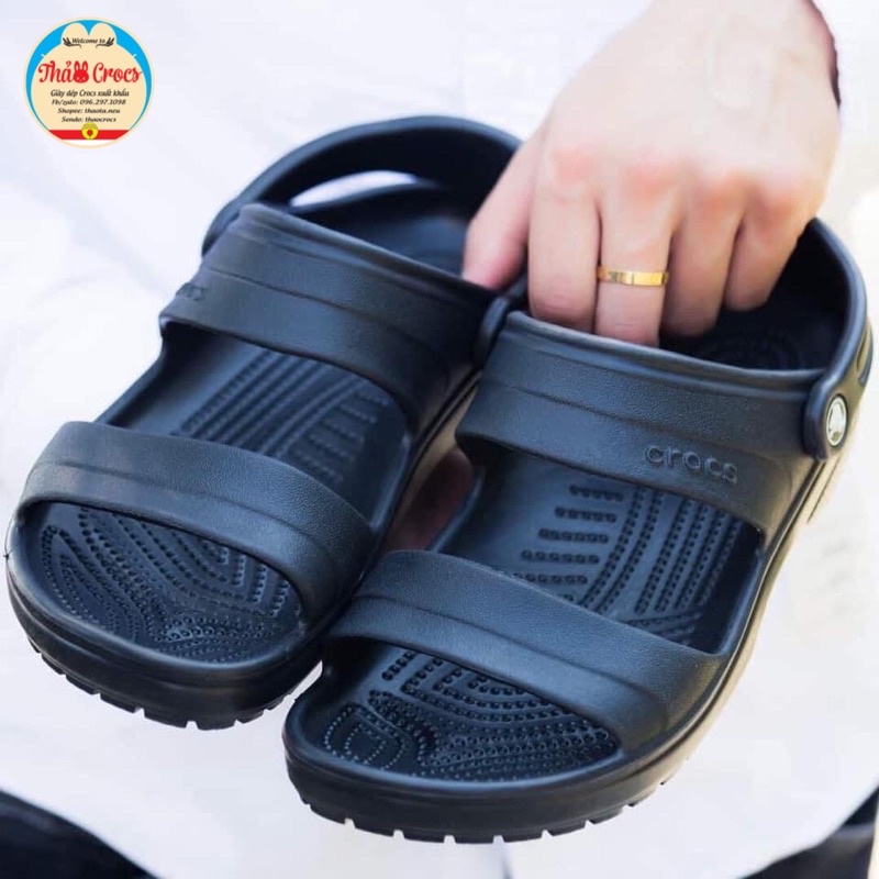 Sandal nhựa đi mưa đúc nguyên khối Cross Classic Roomy Fit cho nam