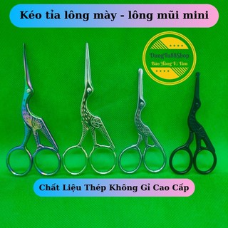 Kéo Cắt Tỉa Lông Mày - Lông Mũi Cao Cấp Bằng Thép Không Gỉ Mini [9.5 - 12.5cm]