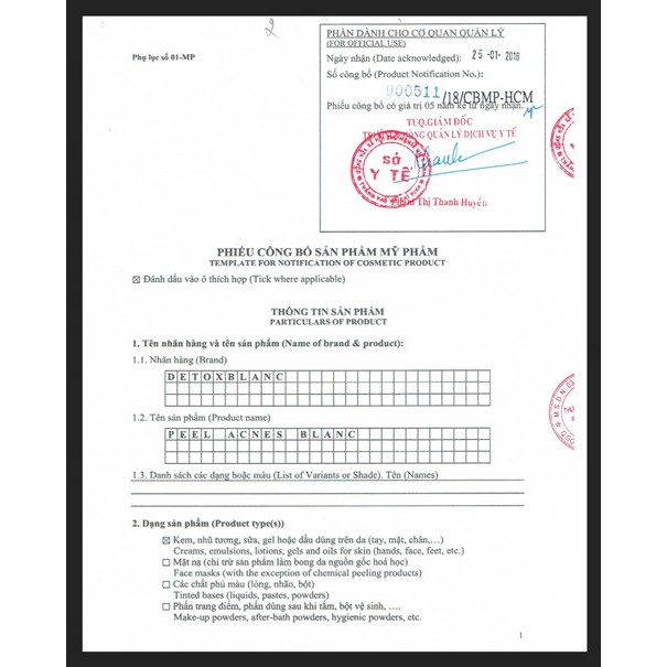 Serum cho da mụn thâm DETOX BLANC - Peel Acnes Blanc mẫu H Serum - Dưỡng Trắng Da 30ml | BigBuy360 - bigbuy360.vn