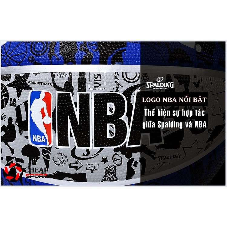 ⚡ [Đỉnh Cao] Bóng Rổ Spalding Graffiti NBA Chính Hãng TỐT . . 🎁 .. new 👟 .