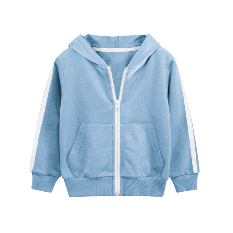 Áo Khoác Hoodie Họa Tiết Sọc Ngang Thời Trang Cho Bé 2-8 Tuổi