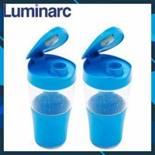 Ly có nắp thủy tinh 500ml Luminarc Transportable L5450 xanh dương