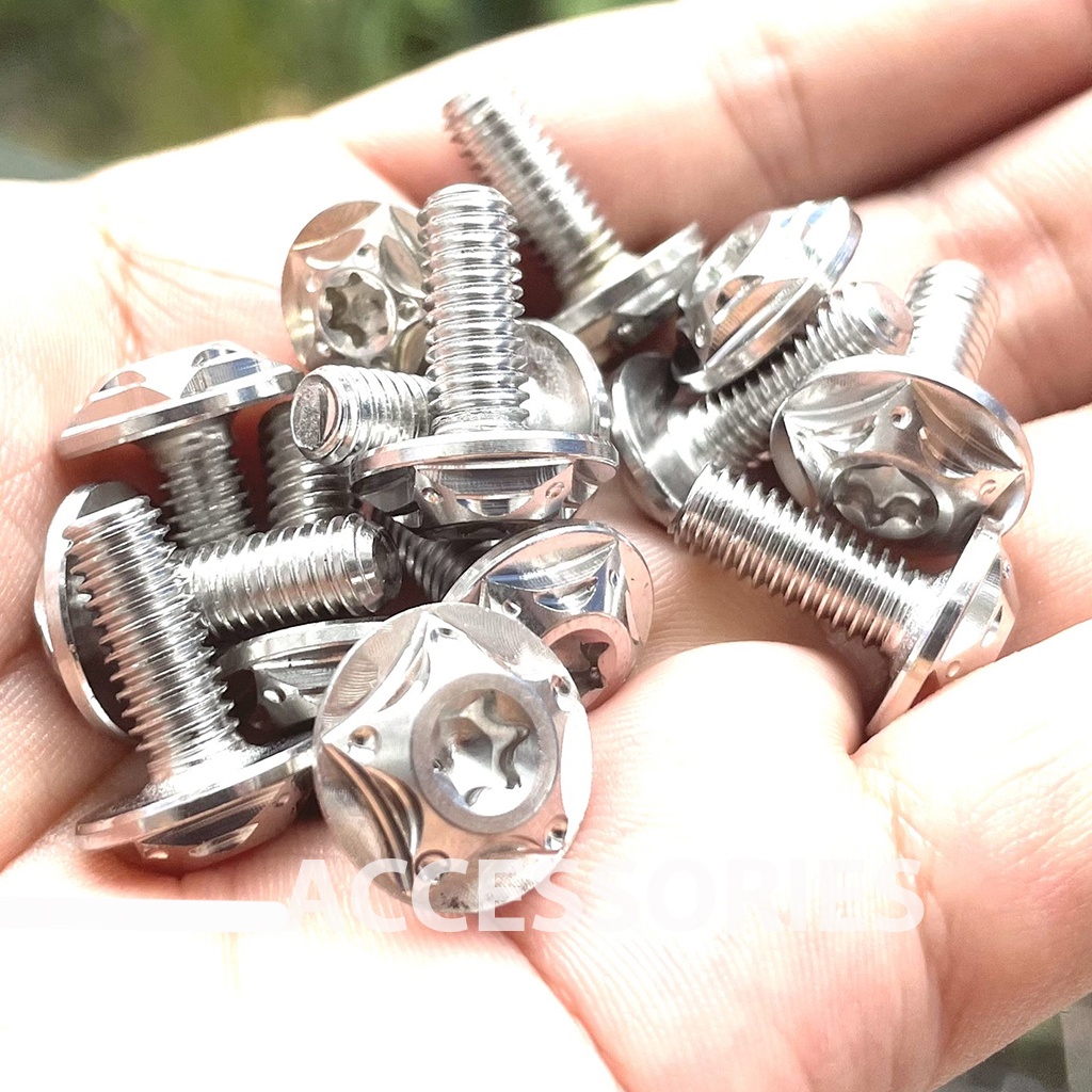 Ốc Salaya Inox 304 6li15 Dù Dày Gắn Ốp Pô Dàn Áo Và Nhiều Vị Trí Cùng Kích Thước..PKPH
