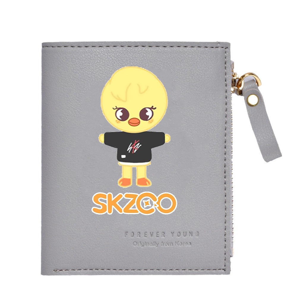 Ví Ngắn In Hình Các Thành Viên Nhóm Nhạc Stray Kids Dễ Thương