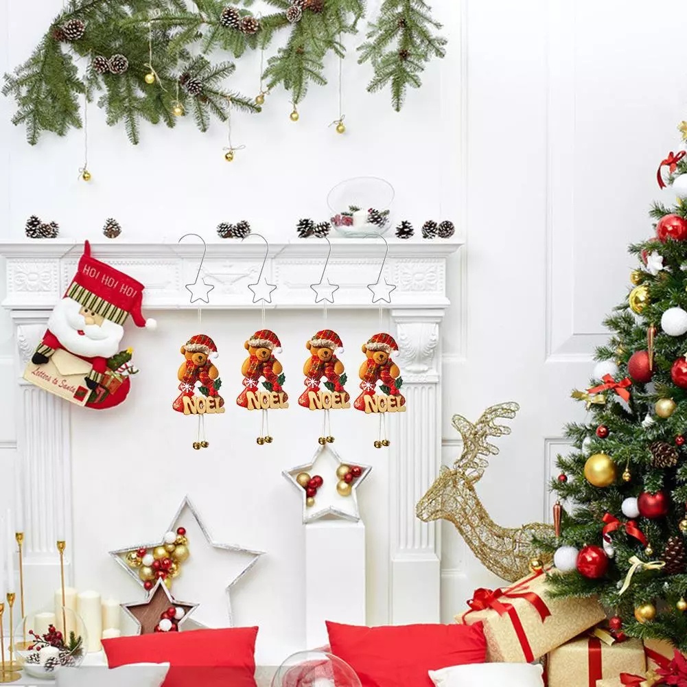 Set 20 Móc Treo Trang Trí Cây Thông Noel Bằng Thép Không Gỉ