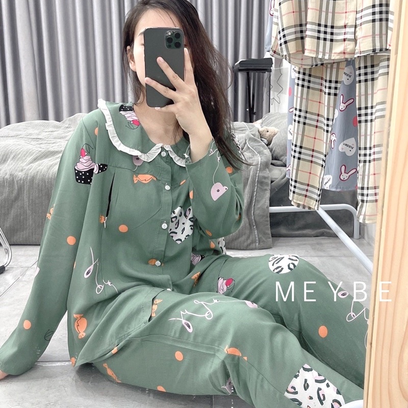 Bộ lanh bầu và sau sinh mùa hè siêu mát
