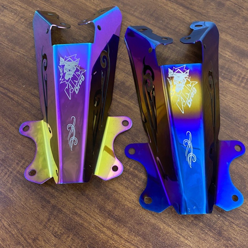 Ốp đuôi dè Inox 7 màu gắn Exciter150/155