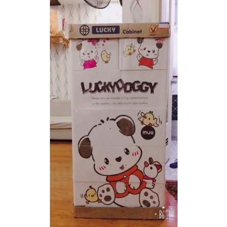 Hàng CHÍNH HÃNG 🦚Tủ nhựa quần áo Lucky và happy Việt nhật 5 tầng 6 ngăn  60*48*124cm