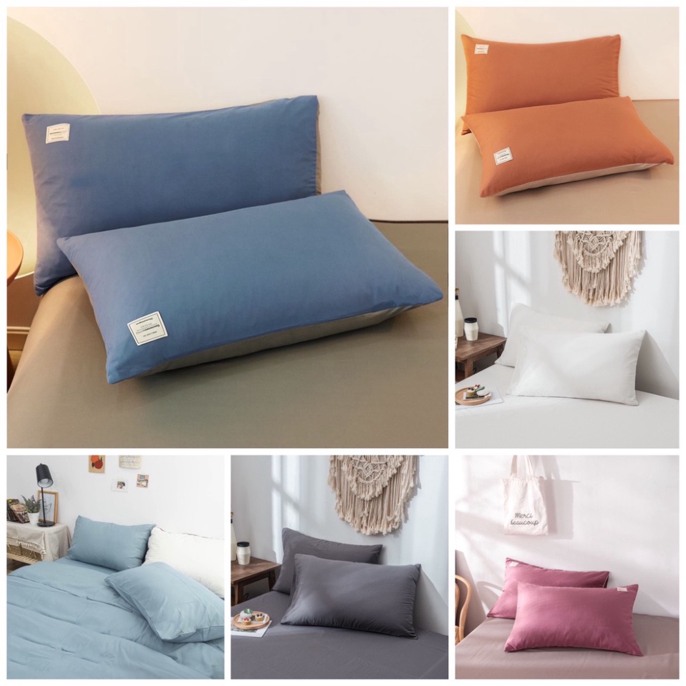 Vỏ gối nằm cotton tici size 50x70cm, vỏ gối đầu không có khóa kéo, chất vải dày mịn, thấm mồ hôi )