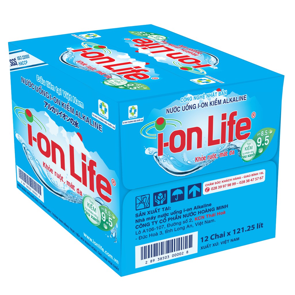 Chai i-on Life 1.25l (12 chai/thùng)