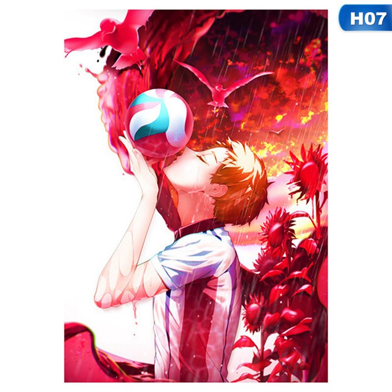 flowersqueen Poster Dán Tường Hình Nhân Vật Haikyuu