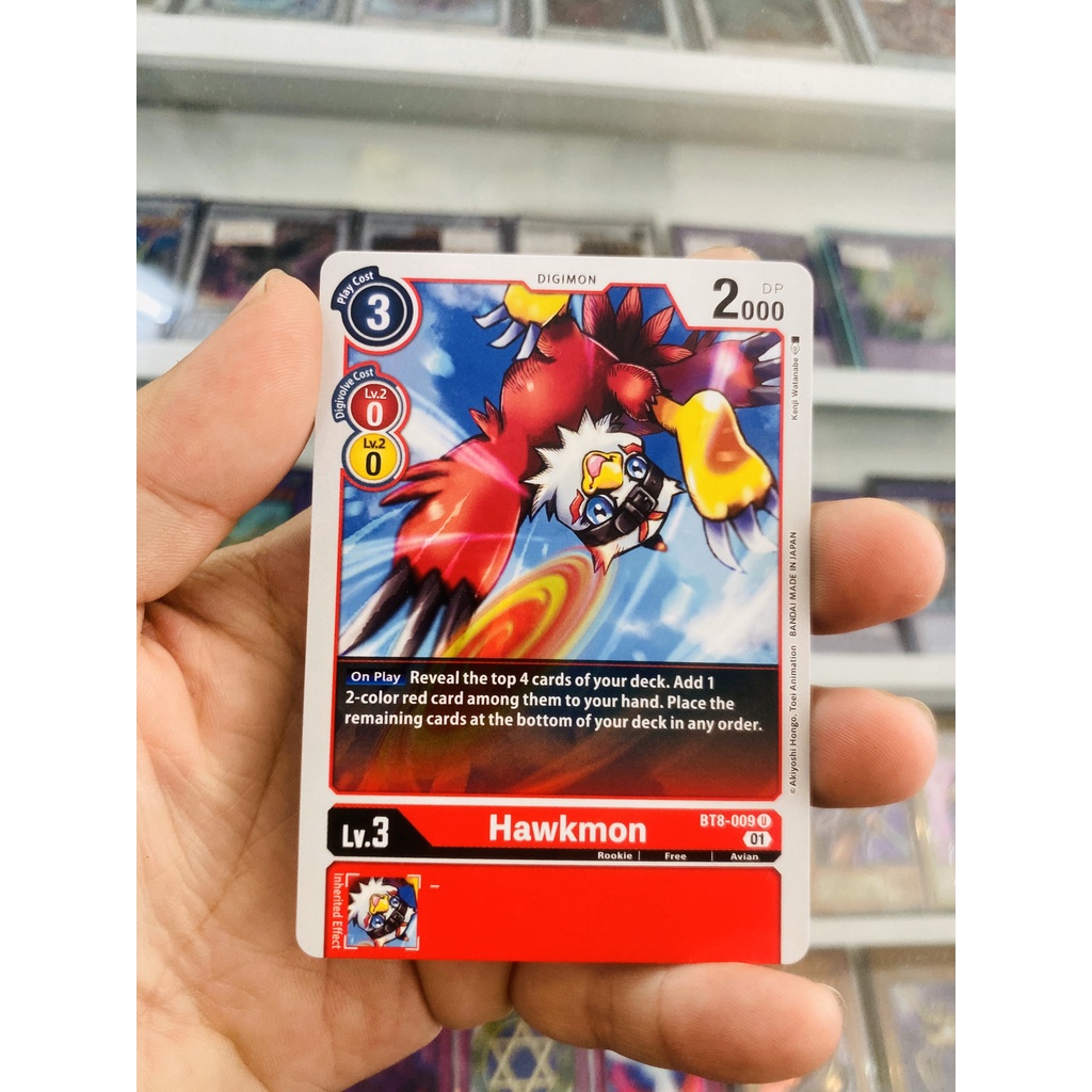Thẻ Bài Digimon Mã BT8-009 - Hawkmon - Digimon - Uncommon