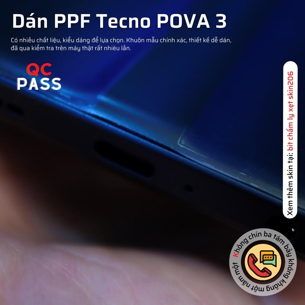 Miếng dán PPF Hydorgen Tecno Pova 3 chính hãng trong, nhám, đổi màu cao cấp
