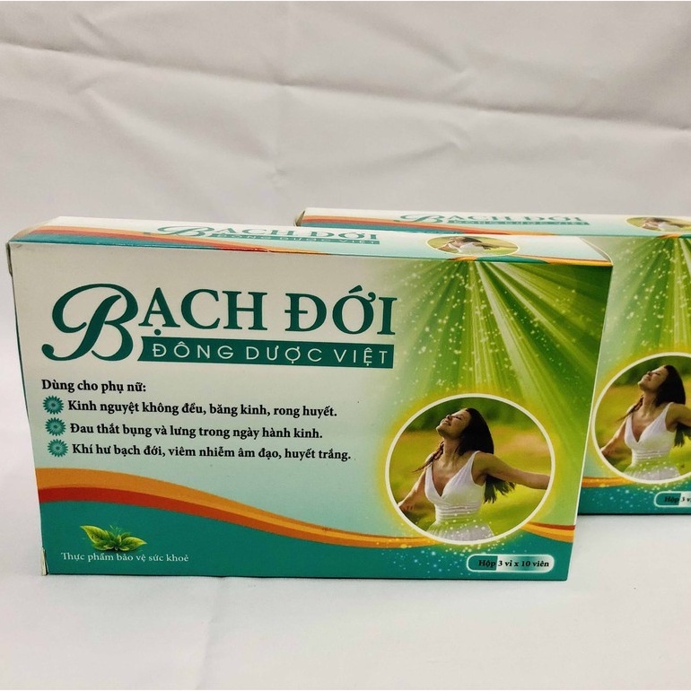 Bạch đới Đông Dược Việt – Hỗ trợ điều hòa kinh nguyệt, giảm viêm nấm âm đạo (Hộp 30 viên)