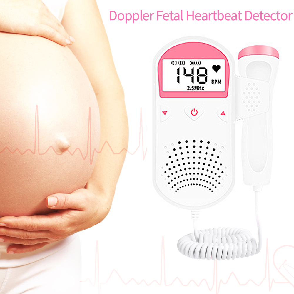LF Máy đo nhịp tim siêu âm Doppler thai nhi Máy đo nhịp tim 2,5MHz Máy theo dõi gia đình của thai nhi Không có bức xạ