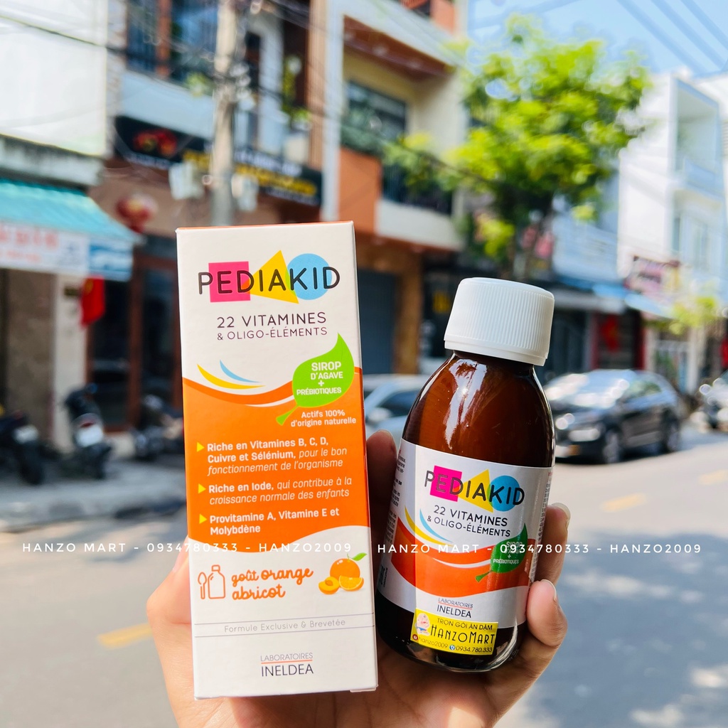 Vitamin tổng hợp Pediakid 22 Vitamins & Minerals, Pháp  bổ sung 22 vitamin và khoáng chất cho trẻ từ 6 tháng tuổi