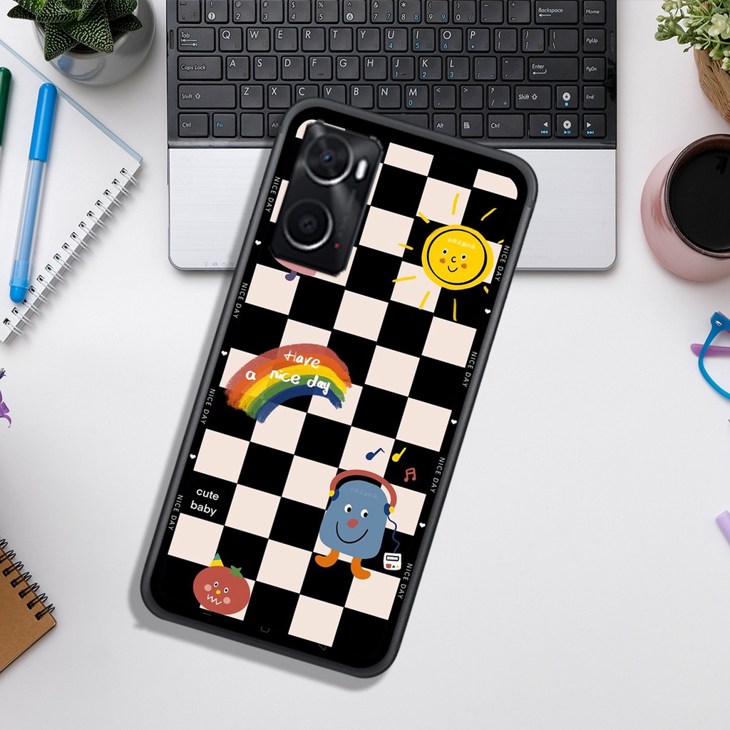 Ốp Lưng OPPO A76 4G - REALME 9 4G - REALME 9i  , In Hình &quot;Black Heart&quot; Phong Cách Đẹp.