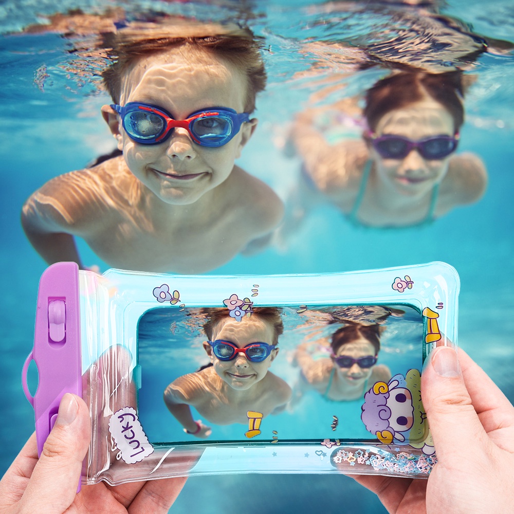 Túi Đựng Điện Thoại Trong Suốt Chống Thấm Nước Có Thể Chạm Màn Hình Cảm Ứng Cho Điện Thoại