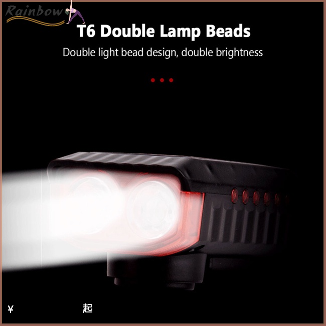 Đèn Led Năng Lượng Mặt Trời 4000mah 4 Chế Độ Kèm Sạc Usb Tiện Dụng Cho Xe Đạp