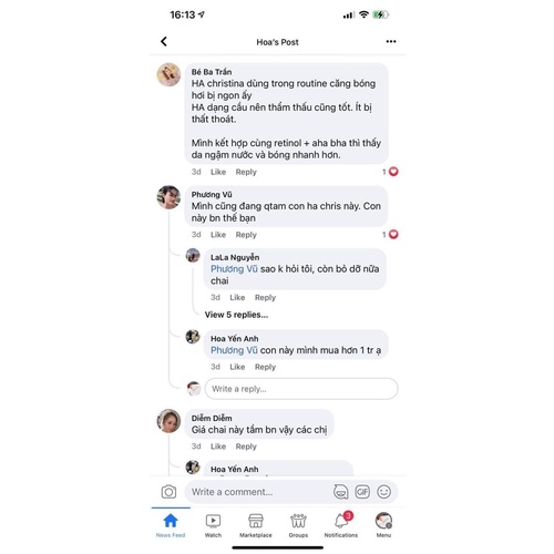 Serum dưỡng da Christina HA