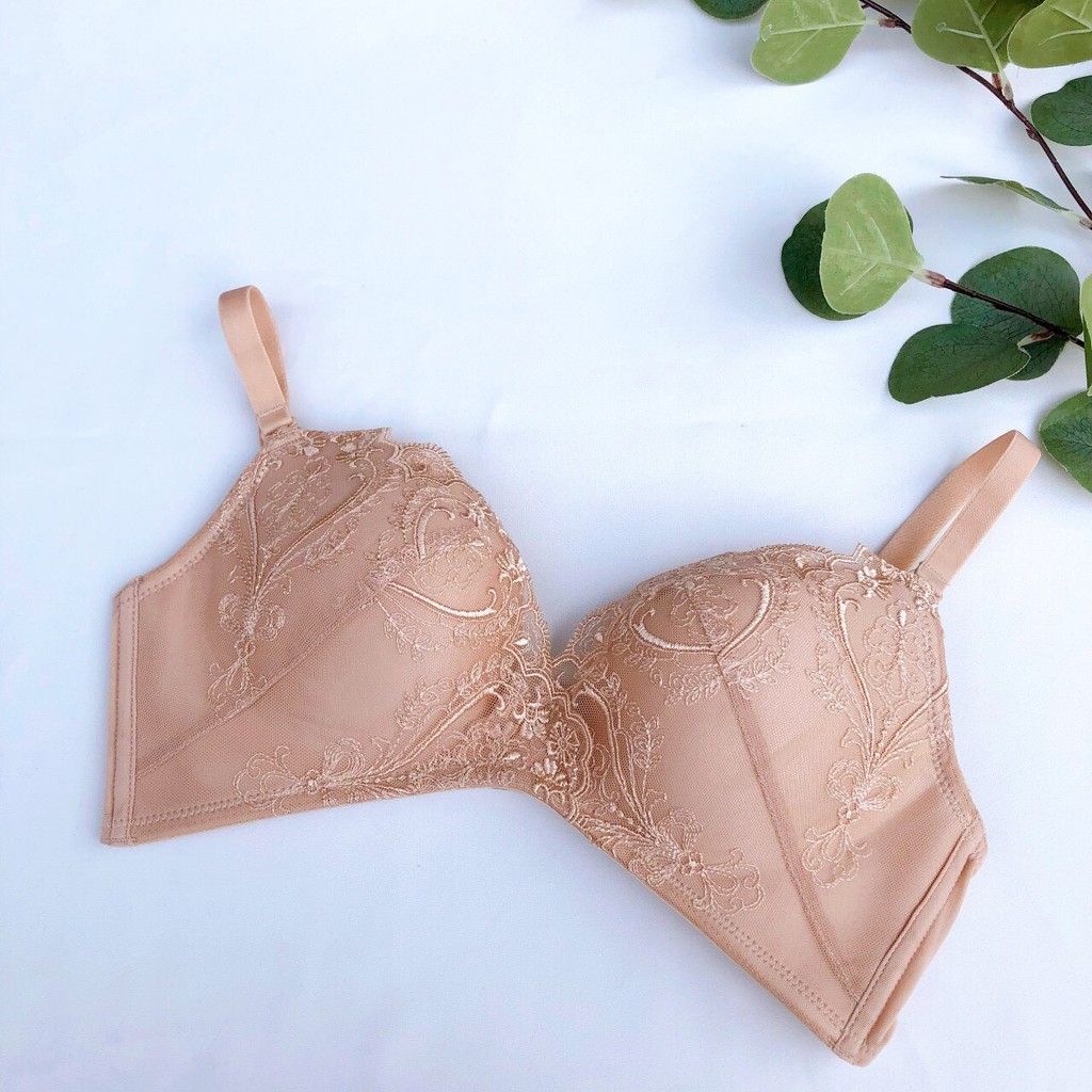 Áo lót su ren không gọng nâng ngực tạo khe siêu sexy A09