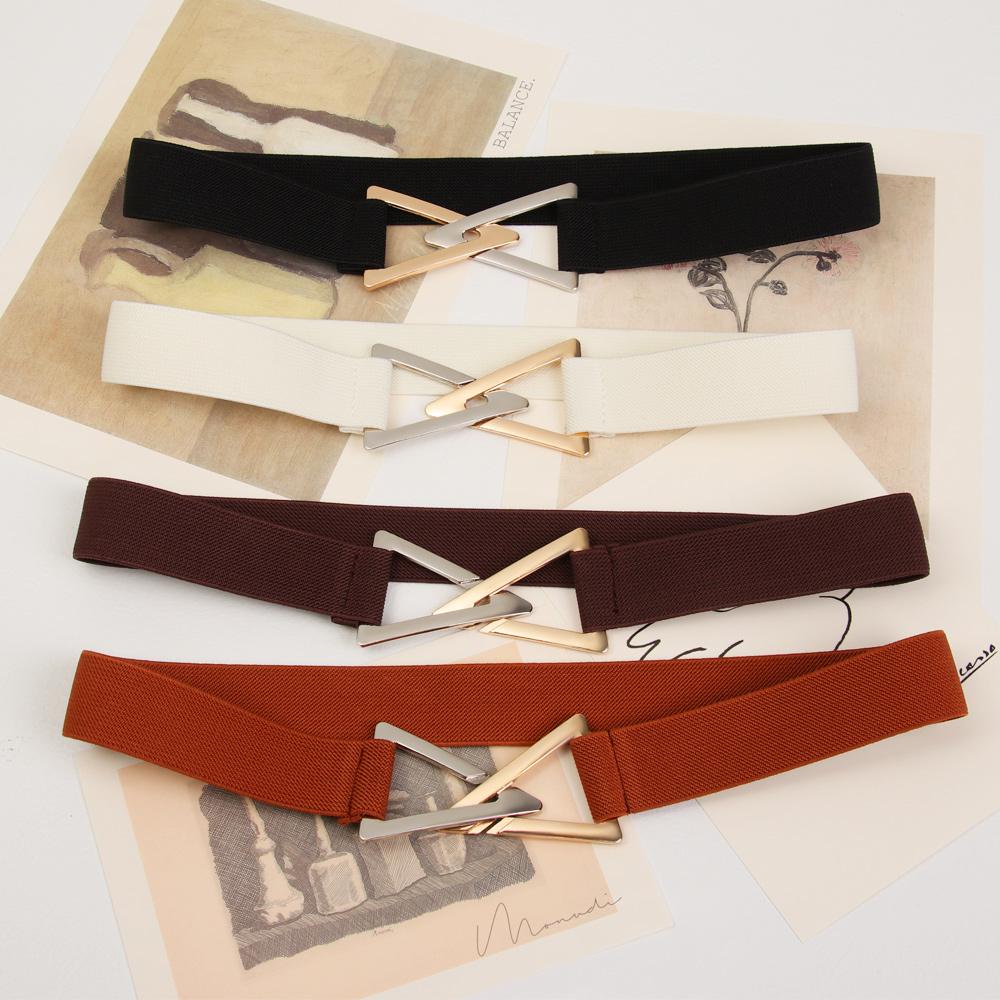 Thắt Lưng Co Giãn Khóa Tam Giác Thời Trang Cho Nữ