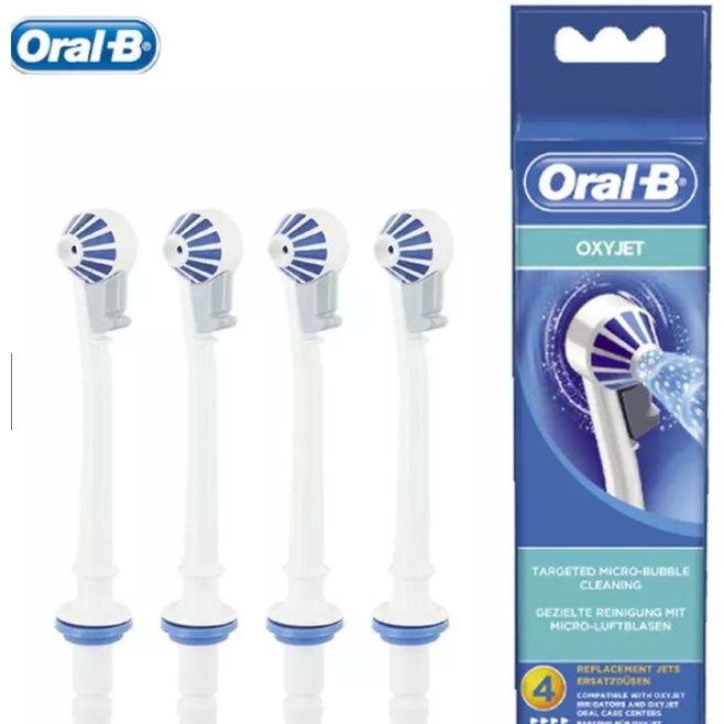 Set 4 đầu thay thế cho tăm nước Oral B Oxyjet ( Hàng Đức)