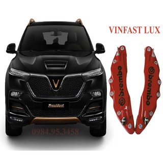 Vinfast Lux ốp phanh phụ kiện bên ngoài trang trí xe bộ 2 chiếc màu đỏ
