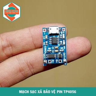 Mạch sạc pin TP4056 có IC bảo vệ