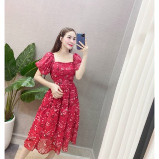 Váy hoa xòe cao cấp
