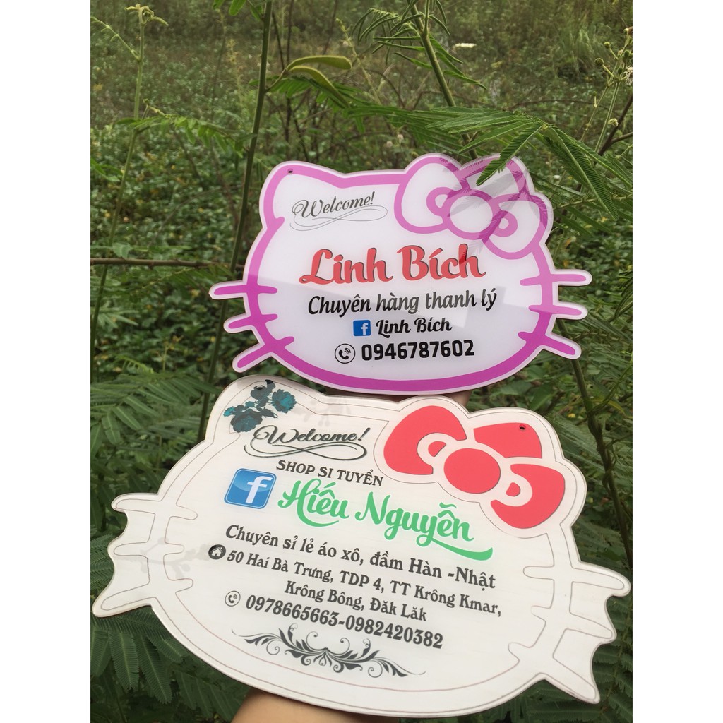 [BẢNG HIỆU MICA DECOR SHOP] - Thiết kế theo yêu cầu - Mẫu Kitty xinh xắn