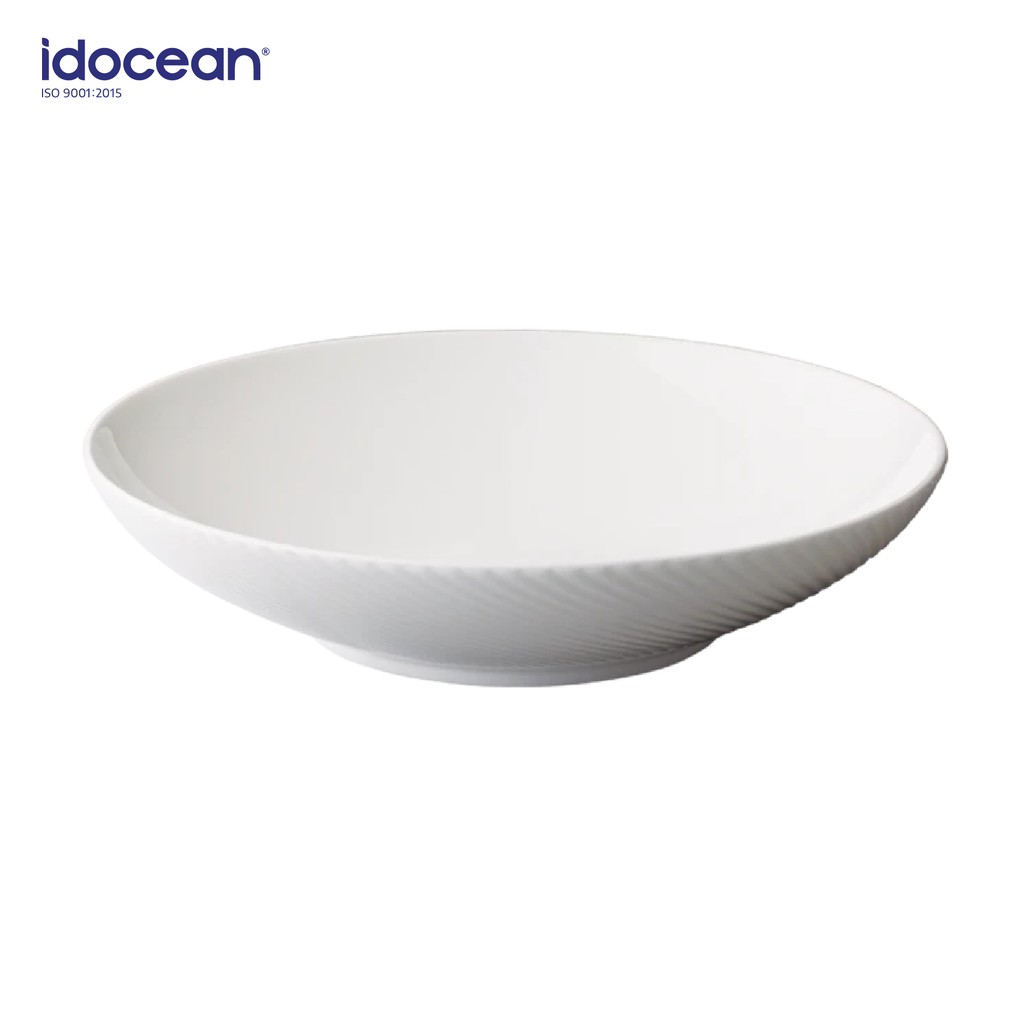 Tô Sứ 23.5cm Màu Trắng LOVERAMICS (Pasta Bowl) - Bộ Sưu Tập Flute