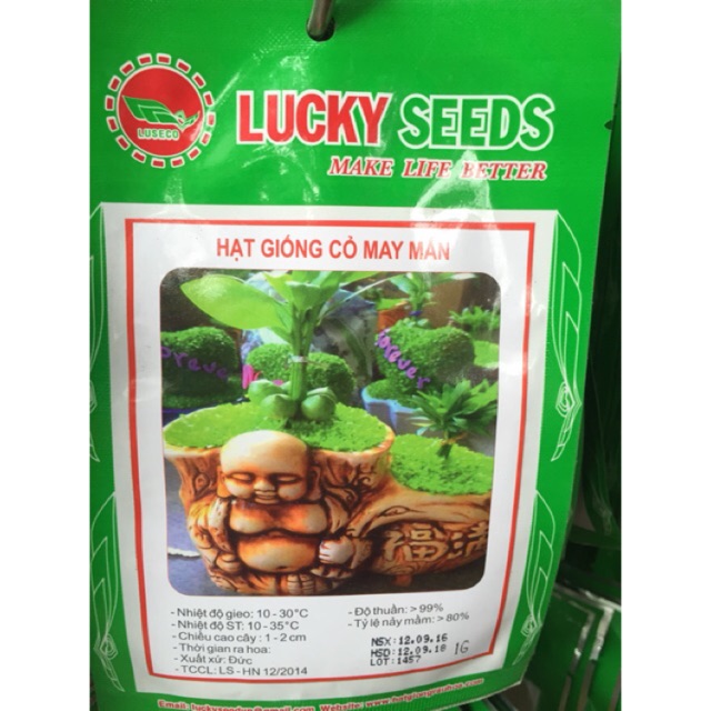 Hạt giống cỏ may mắn 1g