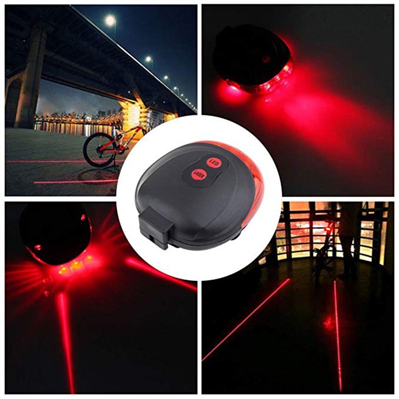 Đèn led cảnh báo gắn đuôi xe đạp chống thấm nước