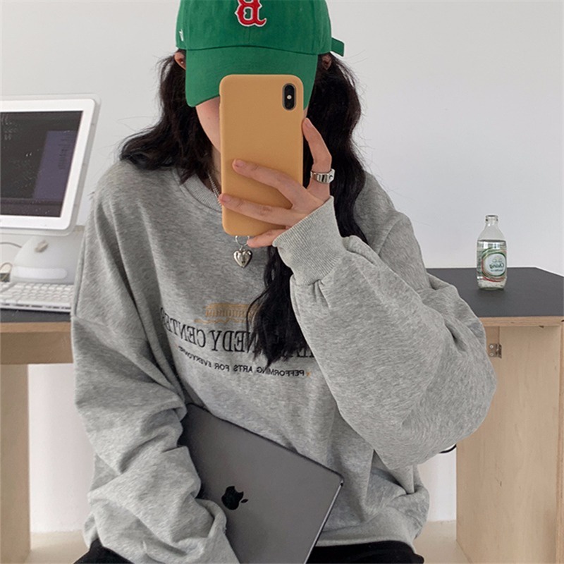 NRVP Áo Hoodie Thiết Kế Đơn Giản Thời Trang Hàn Quốc Cho Nữ