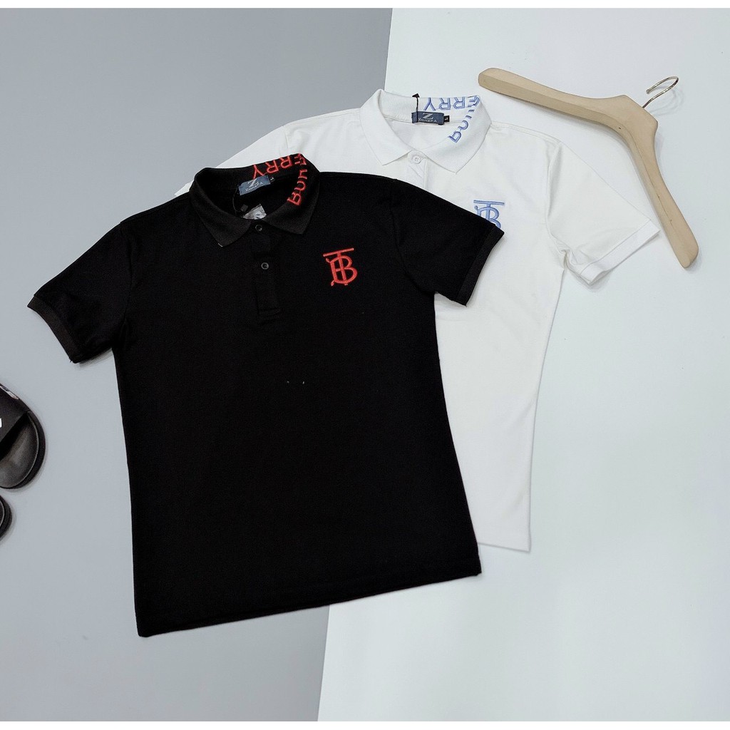 Áo thun nam ngắn tay cổ polo cao cấp giá rẻ thêu chữ B sang trọng vải cotton co giãn bốn chiều VBSHOP0010