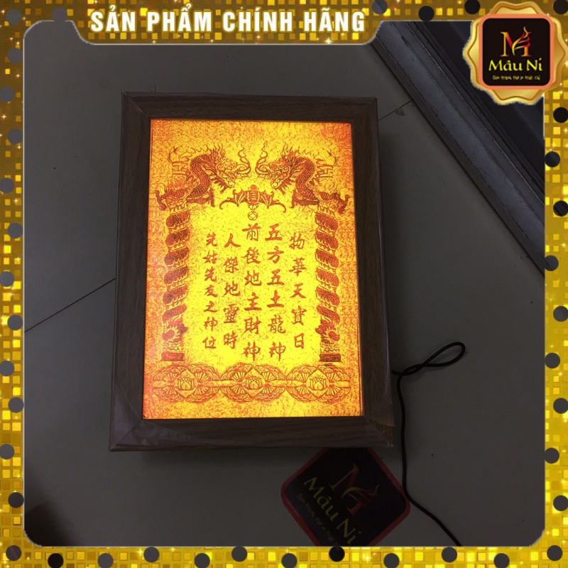 đẹp - BÀI VỊ THẦN TÀI THỔ ĐỊA làm ăn tấn tới - tranh trúc chỉ in MÂU NI