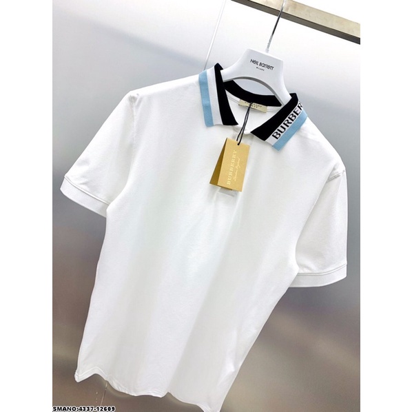 Áo Polo Nam Viền Cổ BBR Cao Cấp - Áo Nam Polo Bur Viền Xanh Logo Siêu Hot