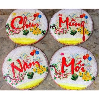 Mẹt vẽ thủ công trang trí Tết