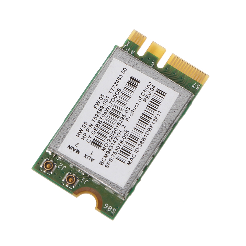 New BCM943142Y 802.11b/g/n Bluetooth 4.0 WLAN 150Mbps NGFF Wireless Wifi Card | BigBuy360 - bigbuy360.vn