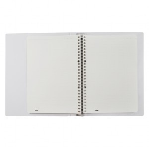 Sổ Dot Grid file nhựa kẹp còng ruột sổ lưới chấm tròn B5 - 40 tờ Klong ; MS: 545