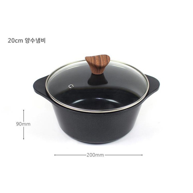 Bộ Nồi 3 Món Màu  Đen Kitchen Art Phiên Bản Giới Hạn. Hàng Nội Địa Hàn Quốc