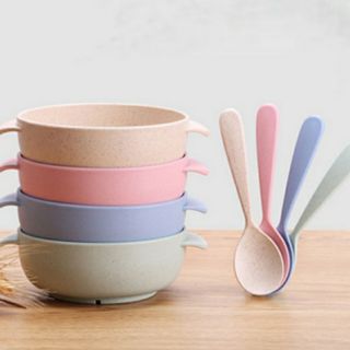 Bát ăn dặm lúa mạch kèm thìa