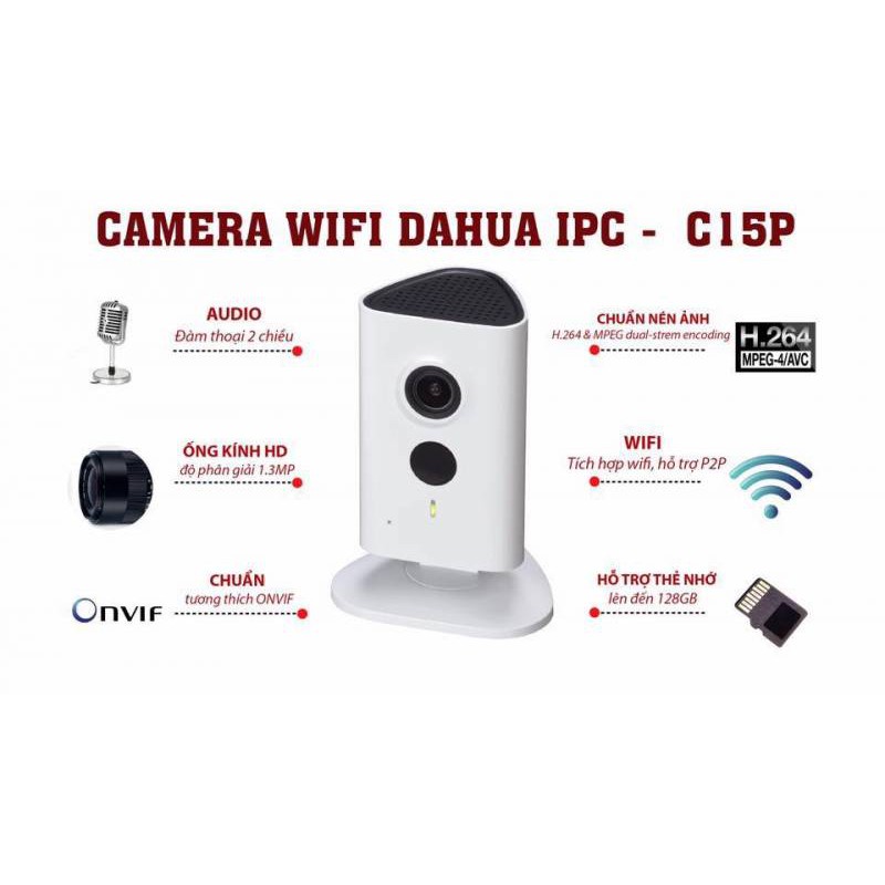 Camera IP Dahua DH-IPC-C15P (1.3MP) - Hàng chính hãng