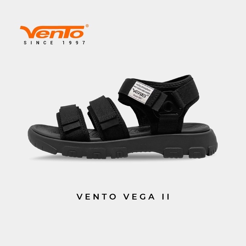 Giày sandal Vento, Giày quai hậu nam nữ 3 quai VENTO VEGA II màu đen, xám