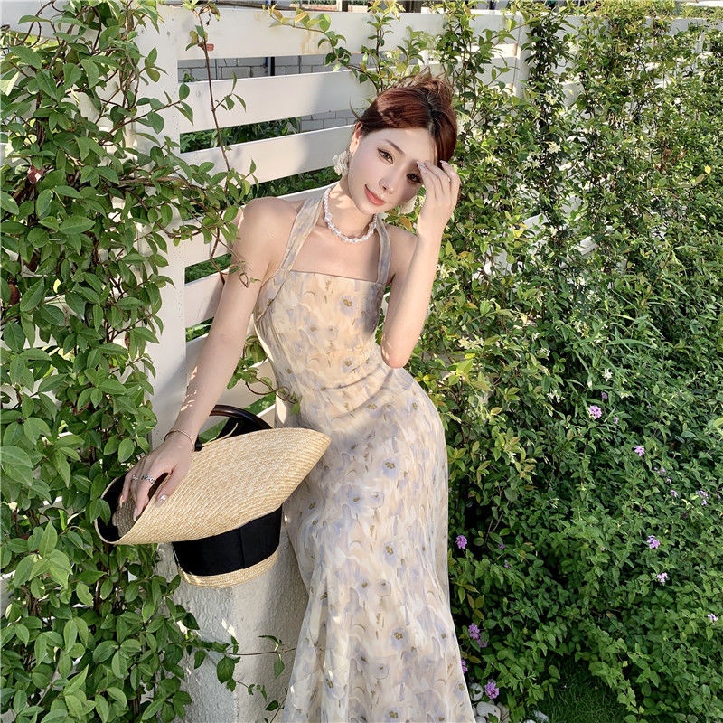 Đầm Voan Hai Dây Lưng Cao Xinh Xắn Dành Cho Nữ