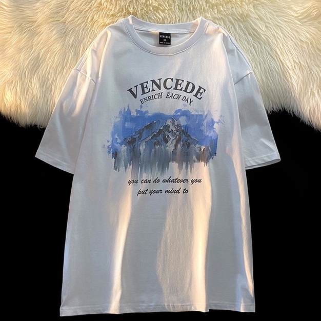 Áo Thun Tay Ngắn Oversize Phong Cách Hàn Quốc Dễ Thương Cho Nữ​ Áo Sơ Mi Cổ Điển Mềm Mại, Màu Kem XXL