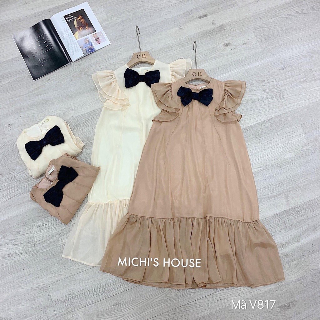 Váy bầu xinh dự tiệc chất voan 2 lớp mùa hè đầm suông dáng dài maternity dress