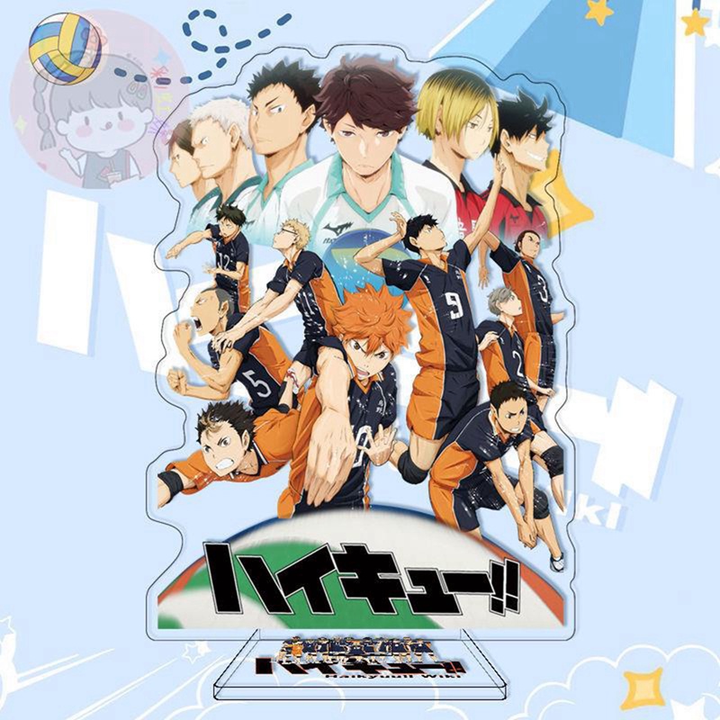 Mô Hình Nhân Vật Haikyuu Hoạt Hình Haikyuu Nhật Bản Bằng Acrylic 15cm Kèm Giá Đỡ